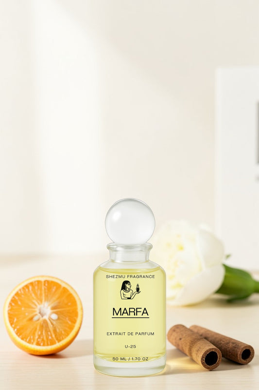 Marfa EDP Unisex Parfüm 50 ML beyaz çiçek, sümbülteber ve vanilyalı premium niş koku