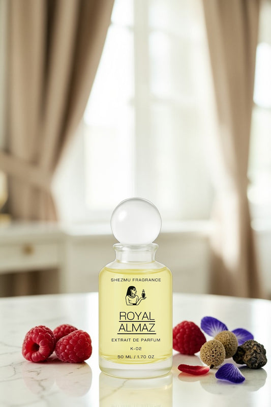 Almaz 50 ml Unisex Parfüm - Ahududu ve Esmer Şeker Notalı Lüks Şişe Tasarımı
